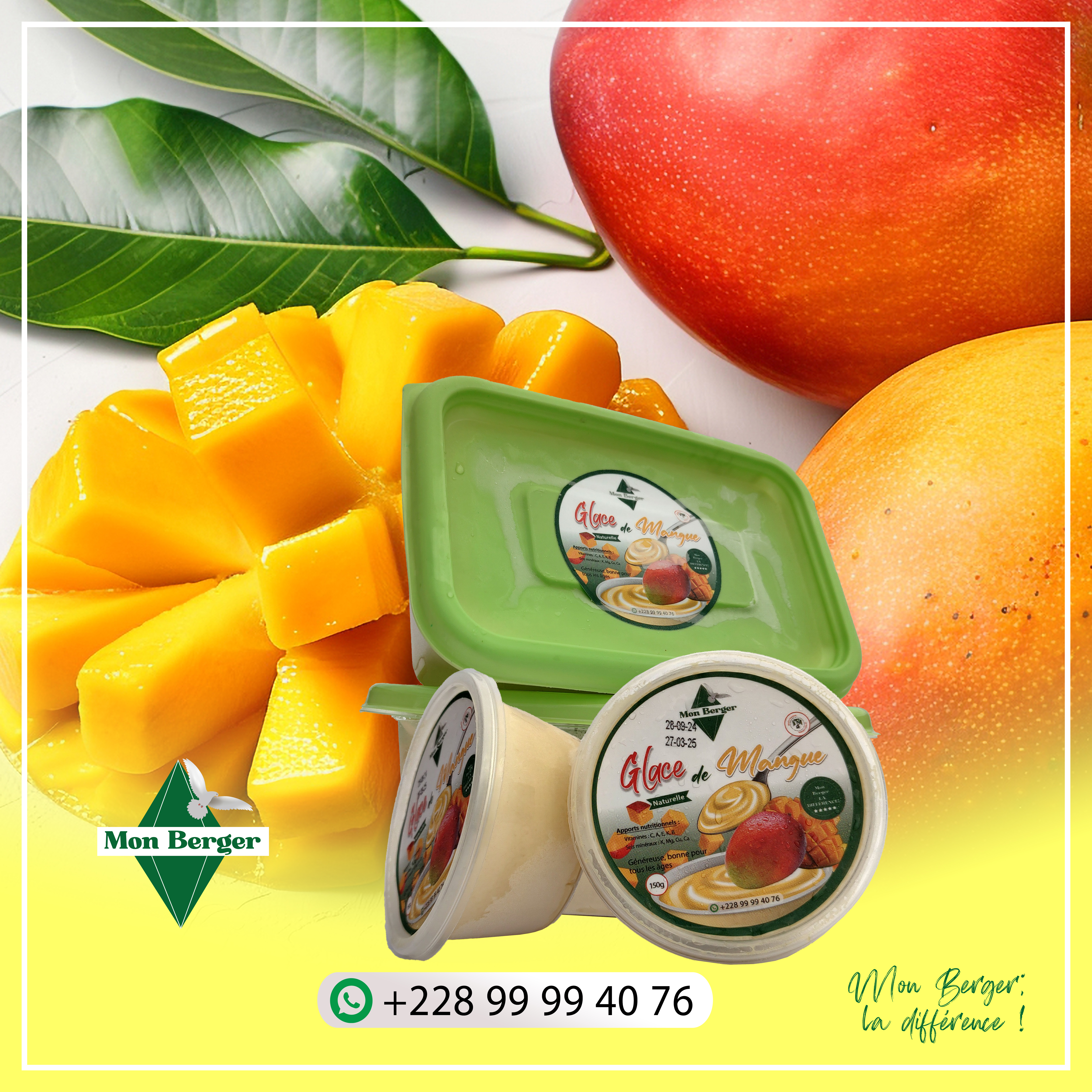 Glace à la Mangue
