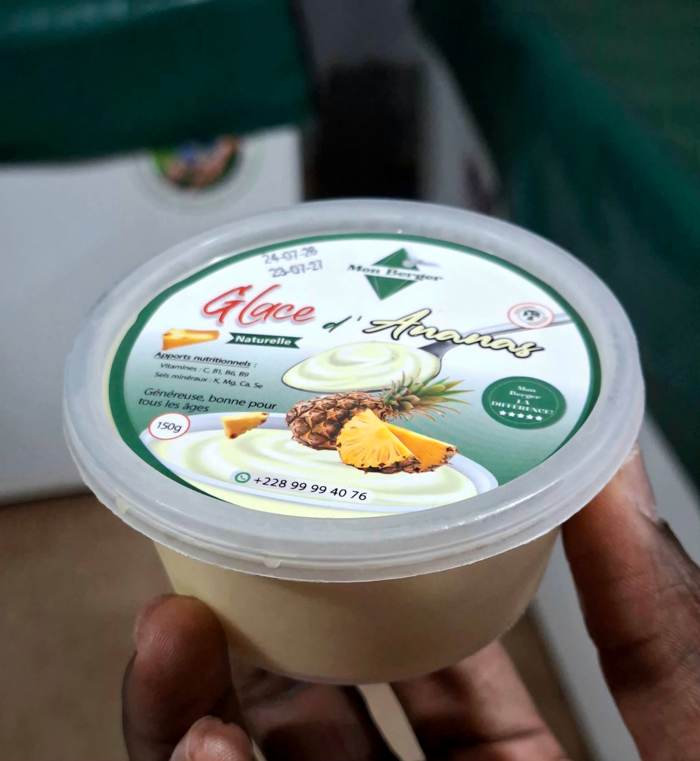Glace à l'Ananas